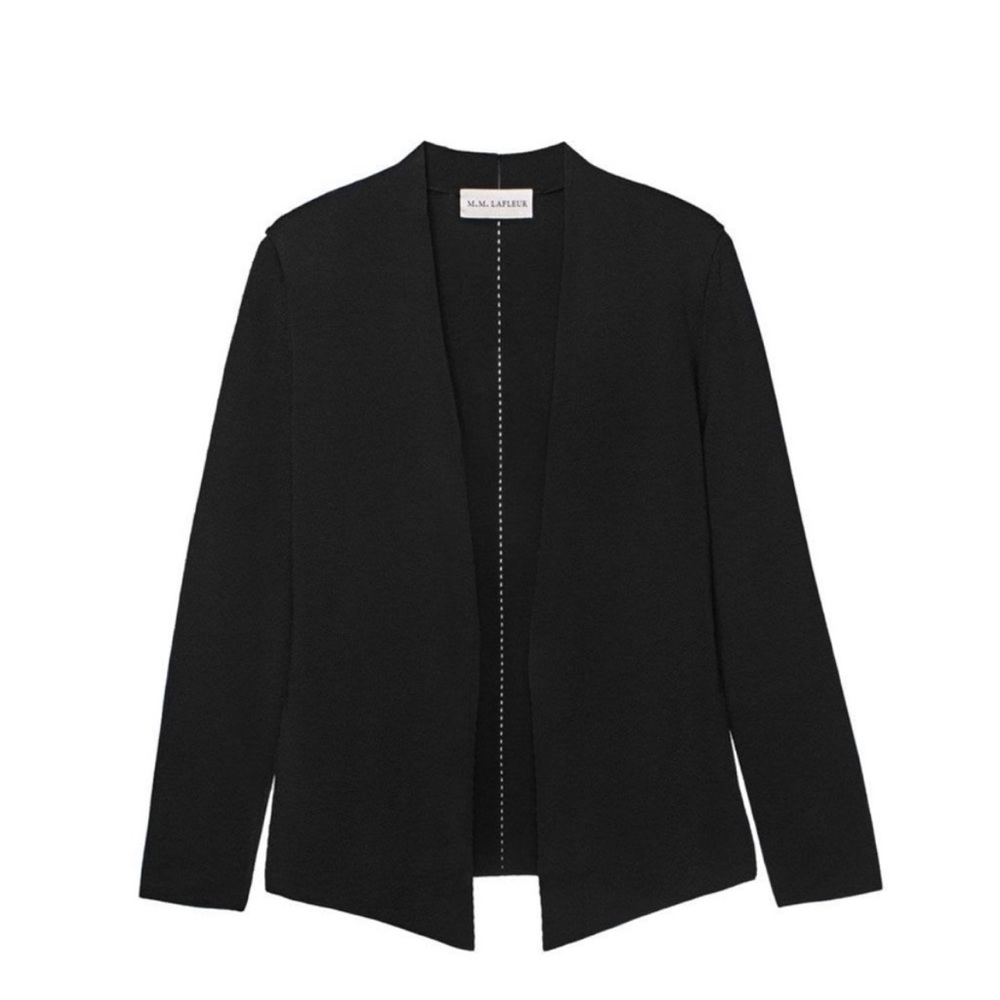 M.M LaFleur The Woolf Jardigan Cardigan Jacket Black Sz L